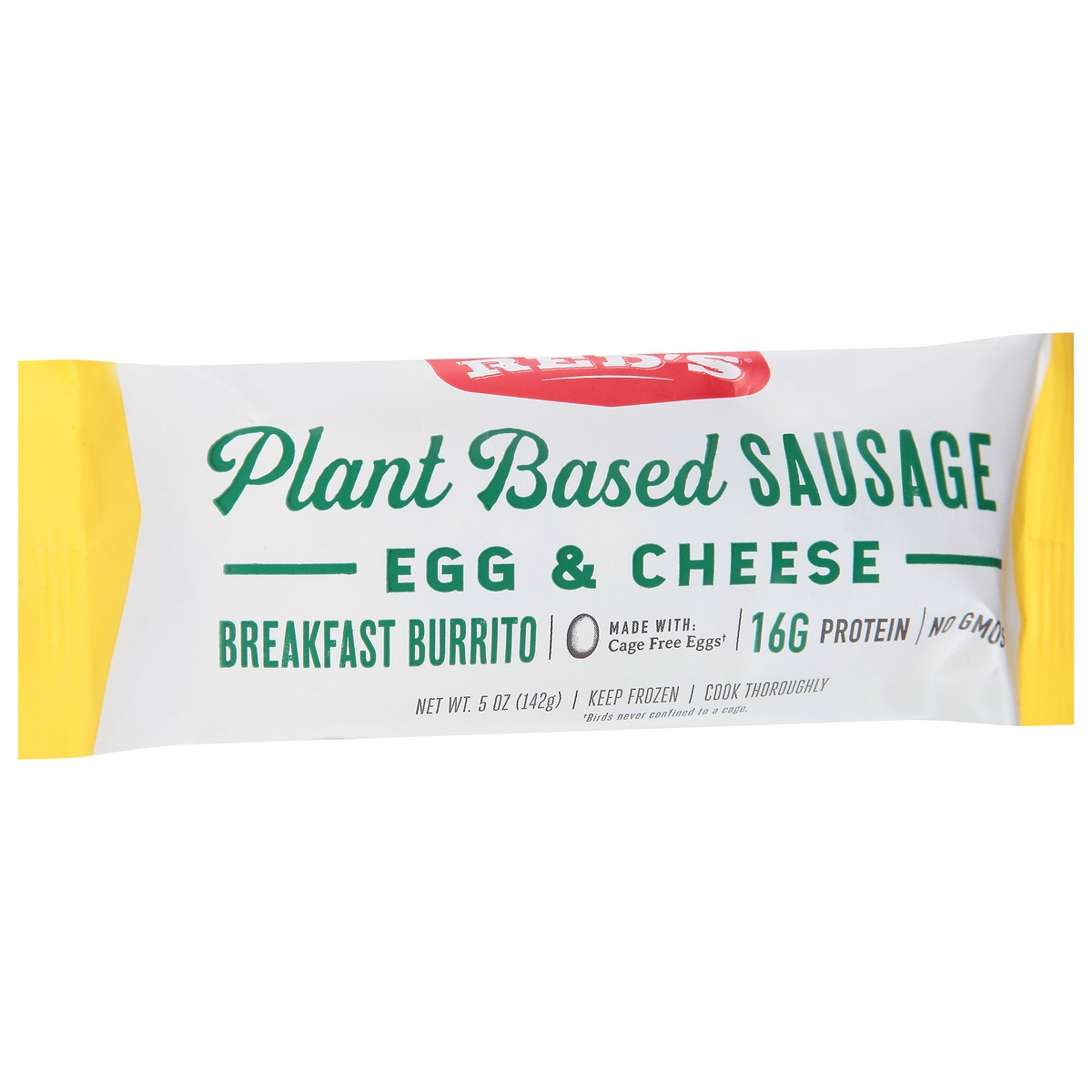 slide 8 of 9, Red's Plant Based Sausage, Egg & Cheese Breakfast Burrito, 5 oz