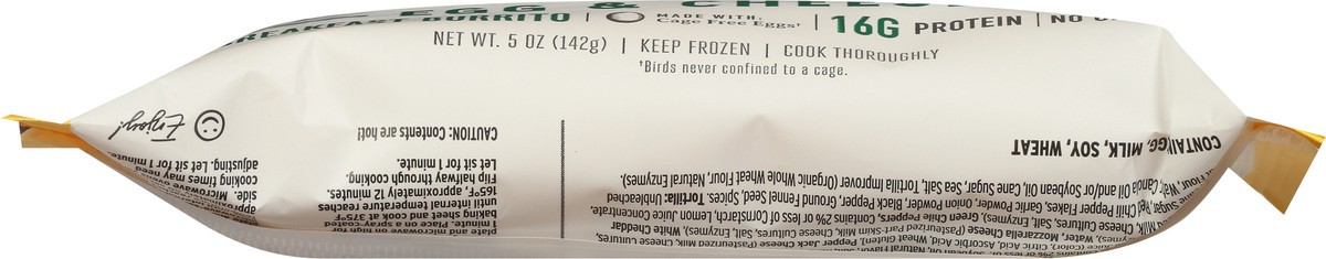 slide 5 of 9, Red's Plant Based Sausage, Egg & Cheese Breakfast Burrito, 5 oz