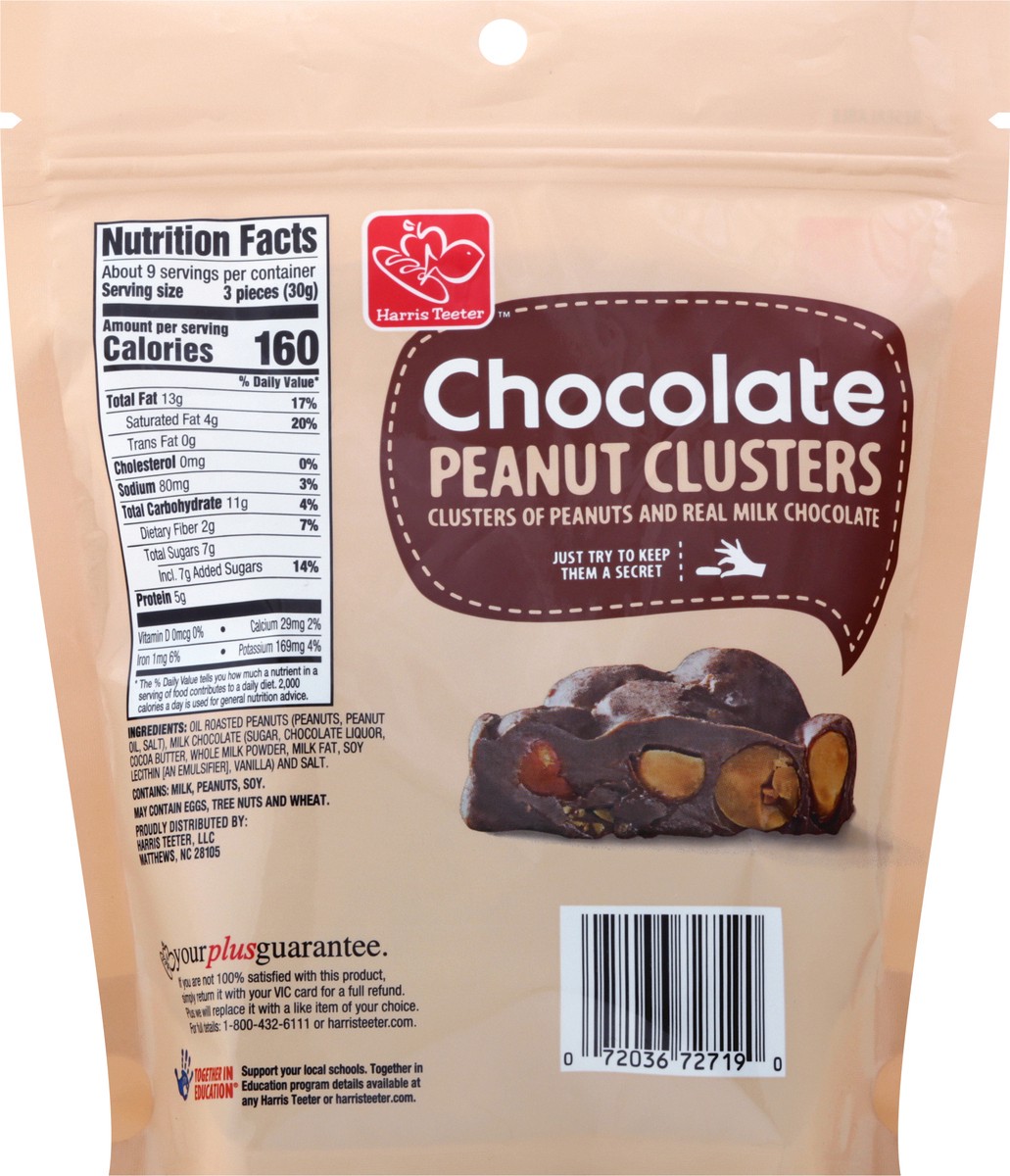 slide 4 of 9, Harris Teeter Choc Peanut Clusters, 1 ct