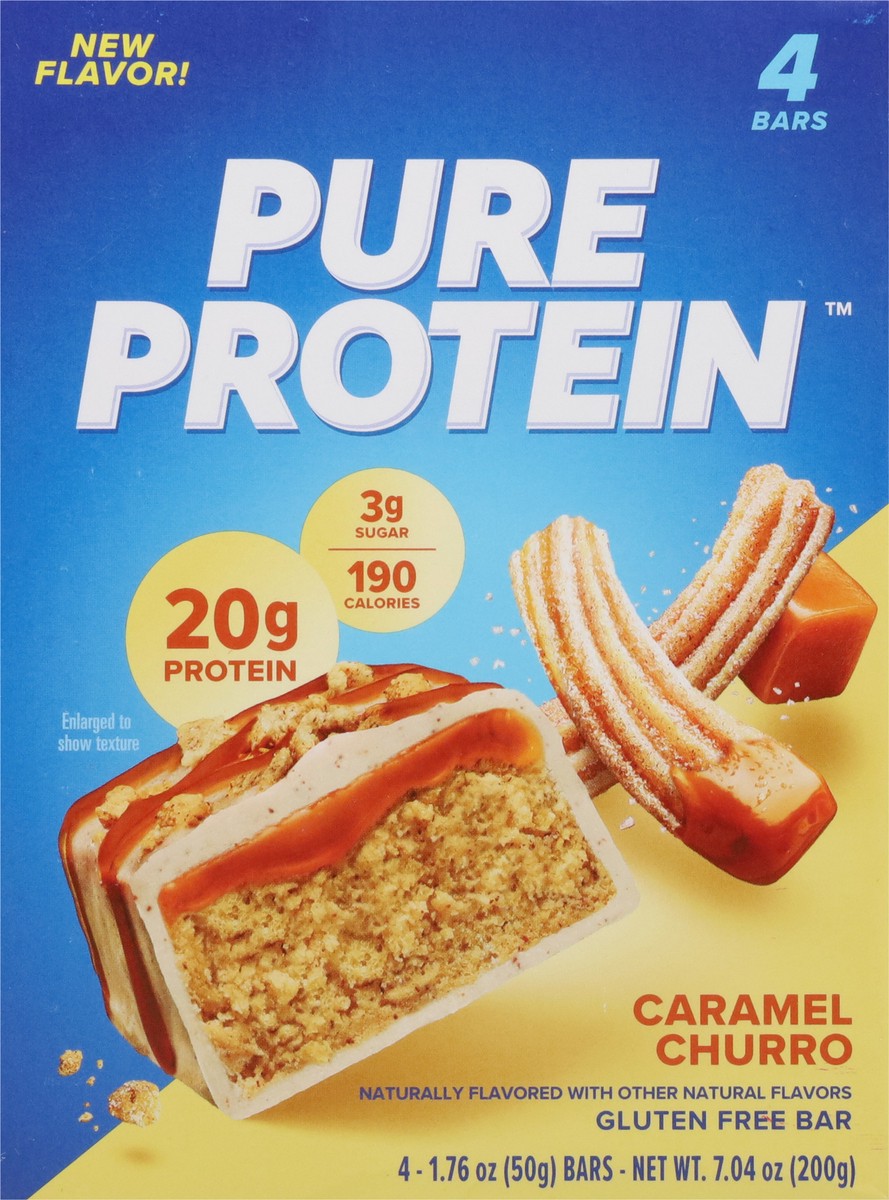 slide 7 of 16, Pure Protein Bars, Caramel Churro, 20 g Protein, 1.76 oz, 4 ct, 4 ct