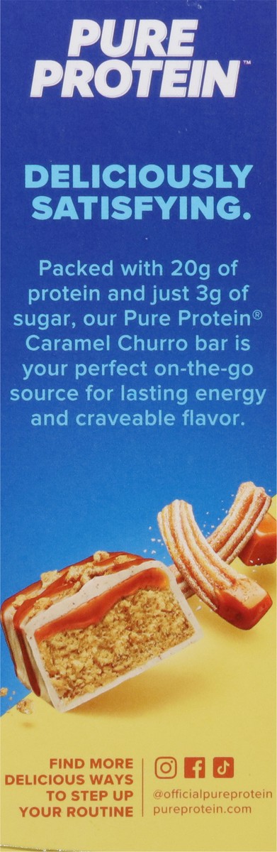 slide 14 of 16, Pure Protein Bars, Caramel Churro, 20 g Protein, 1.76 oz, 4 ct, 4 ct