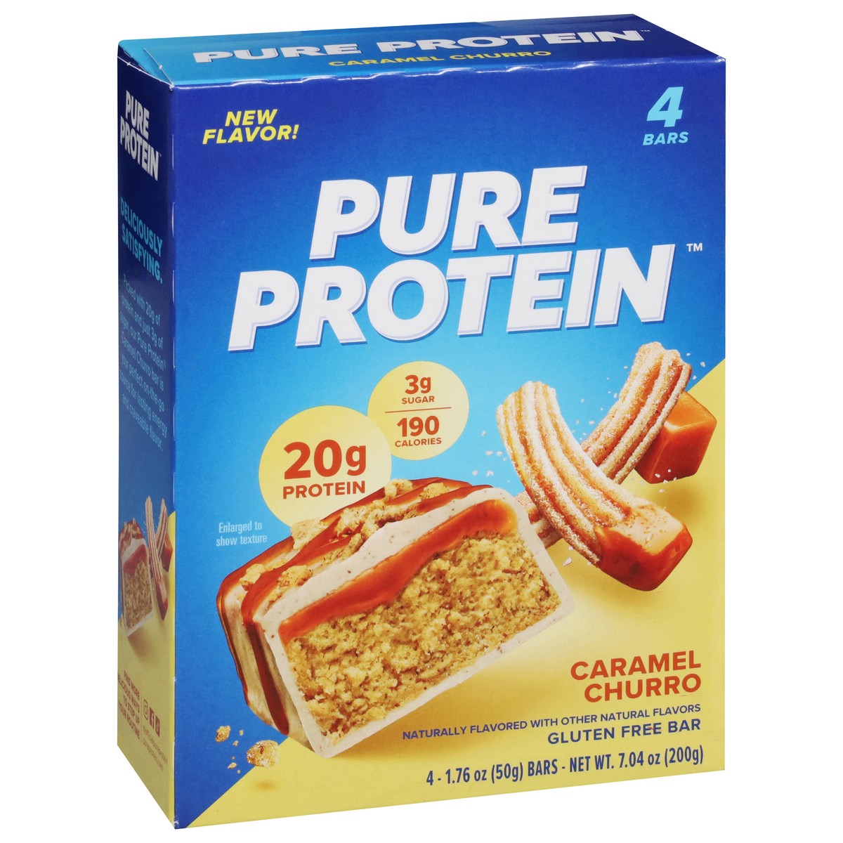 slide 13 of 16, Pure Protein Bars, Caramel Churro, 20 g Protein, 1.76 oz, 4 ct, 4 ct
