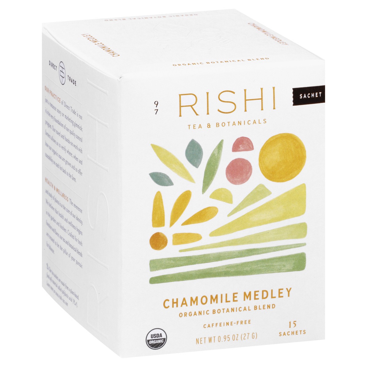 slide 8 of 9, Rishi Caffeine-Free Organic Sachets Chamomile Medley Tea - 15 ct, 15 ct