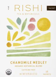 Rishi Caffeine-Free Organic Sachets Chamomile Medley Tea - 15 ct