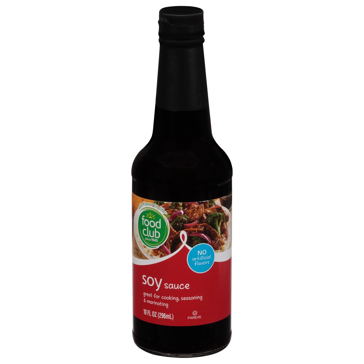 slide 3 of 9, Food Club Soy Sauce, 10 oz