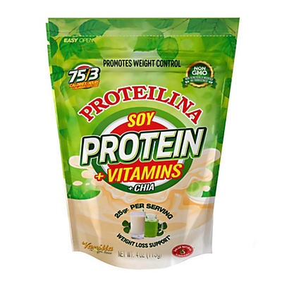 slide 1 of 1, Proteilina Soy Proteins + Vitamins + Chia Vanilla Powder, 4 oz