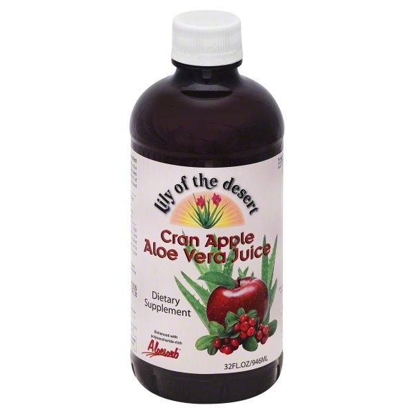 slide 1 of 1, Lily of the Desert Aloe Vera Juice, Cran Apple, 32 oz