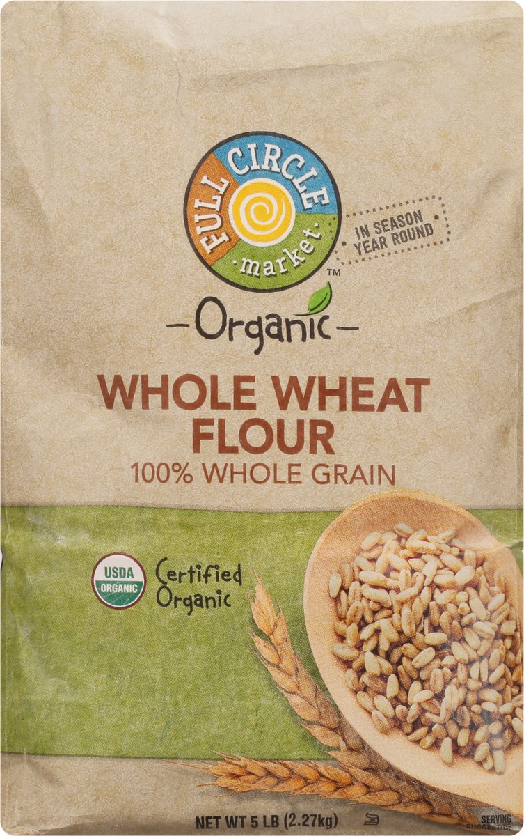 slide 9 of 10, Full Circle Market Organic Whole Wheat Flour 5 lb, 5 lb