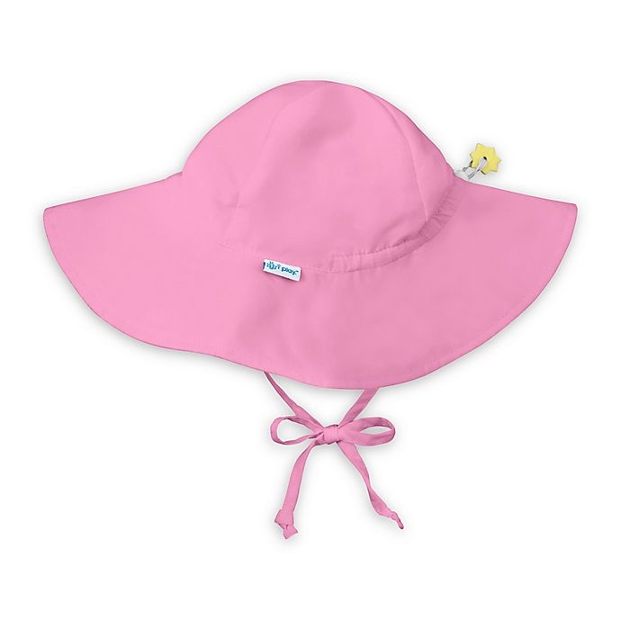 slide 1 of 1, i play. by Green Sprouts Toddler Sun Flap Hat - Light Pink, 1 ct
