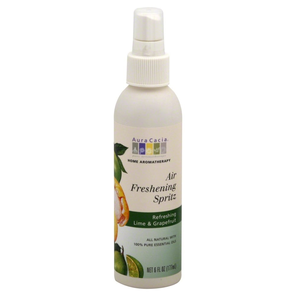 slide 1 of 1, Aura Cacia Air Freshening Spray Refreshing Lime Grapefruit, 6 fl oz