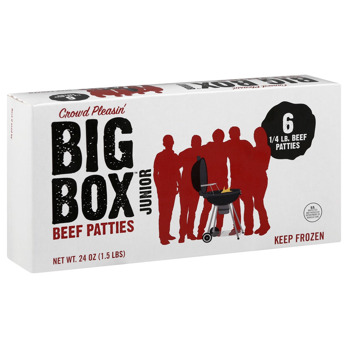 slide 12 of 13, Big Box Beef Patties 6 ea, 6 ct