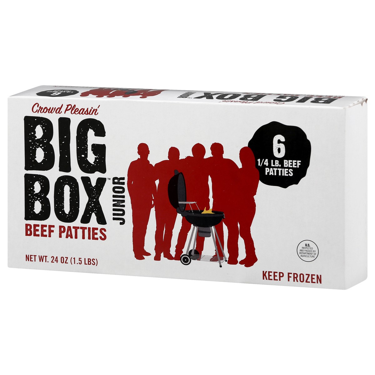 slide 9 of 13, Big Box Beef Patties 6 ea, 6 ct
