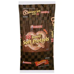 Hanover Baked Unsalted Soft Pretzels 18 ea