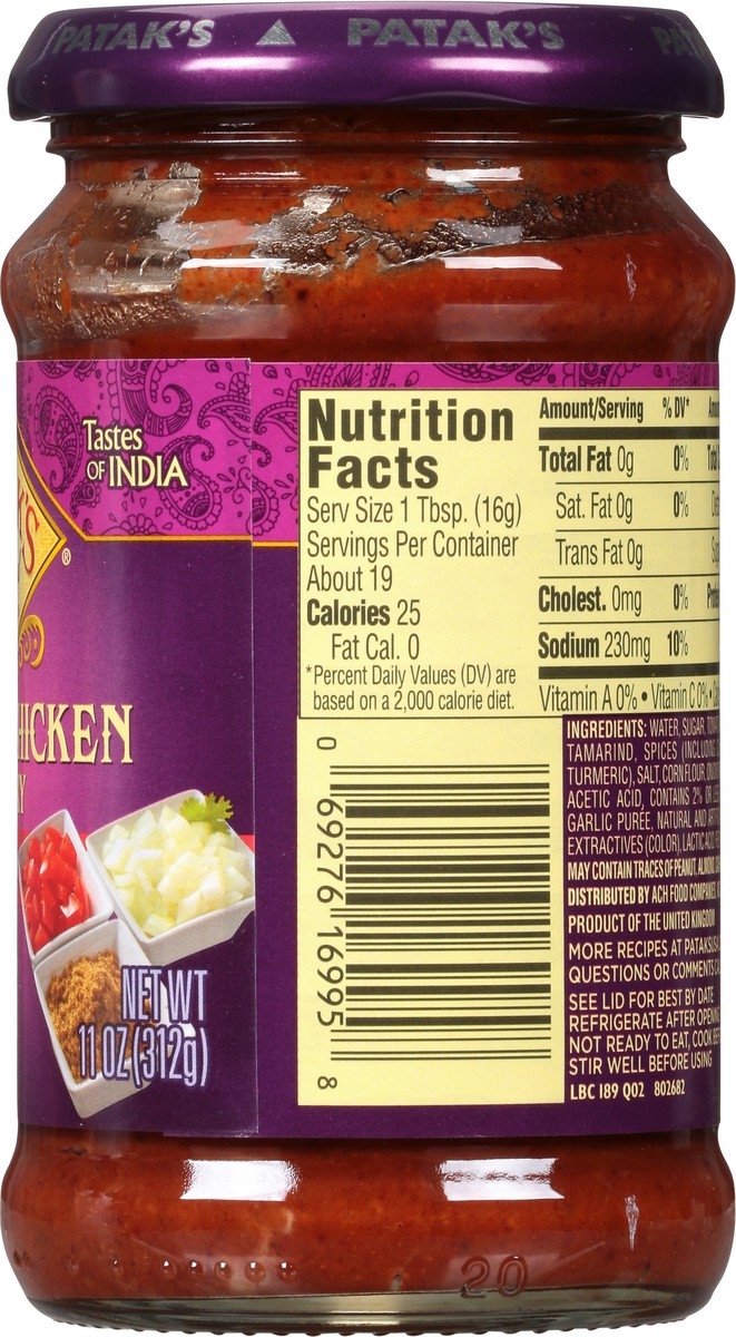 slide 3 of 12, Patak's Mild Butter Chicken Spice Paste 11 oz, 11 oz