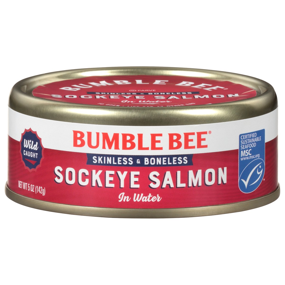 slide 9 of 14, Bumble Bee Skinless & Boneless Wild Red Salmon in Water, 5 oz