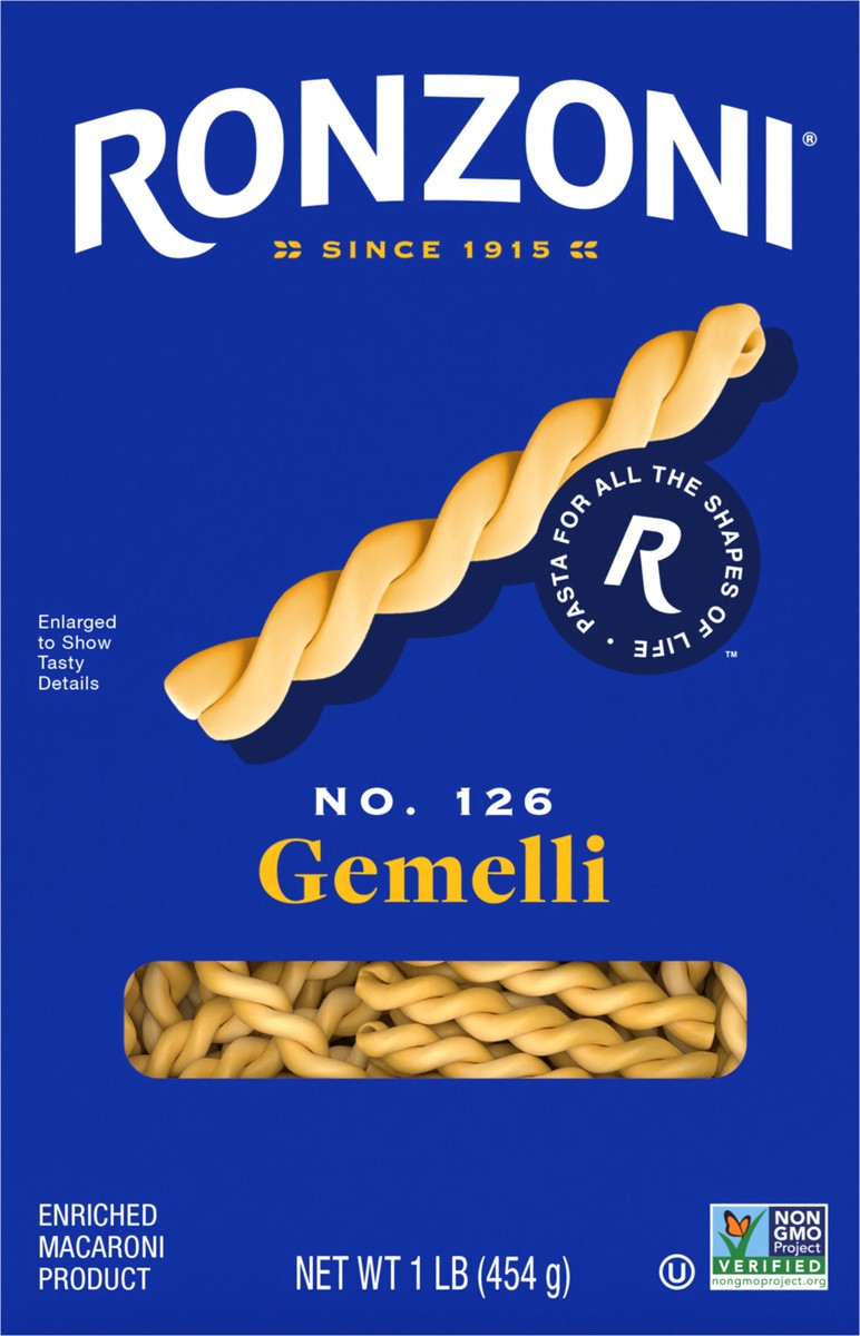 slide 6 of 9, Ronzoni Gemelli, 1 lb