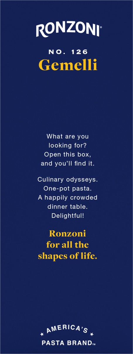 slide 4 of 9, Ronzoni Gemelli, 1 lb