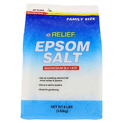 slide 1 of 1, Relief MD Epsom Salt, 8 lb