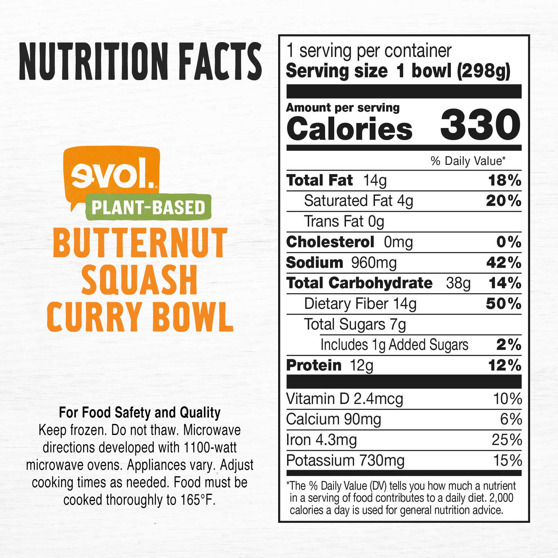 slide 5 of 5, EVOL Butternut Squash Curry Bowl, 10.5 oz