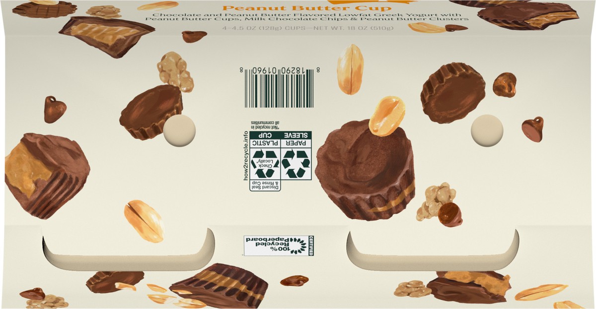 slide 2 of 11, Chobani Yogurt, Greek, Peanut Butter Cups, Value Pack, 4 ct