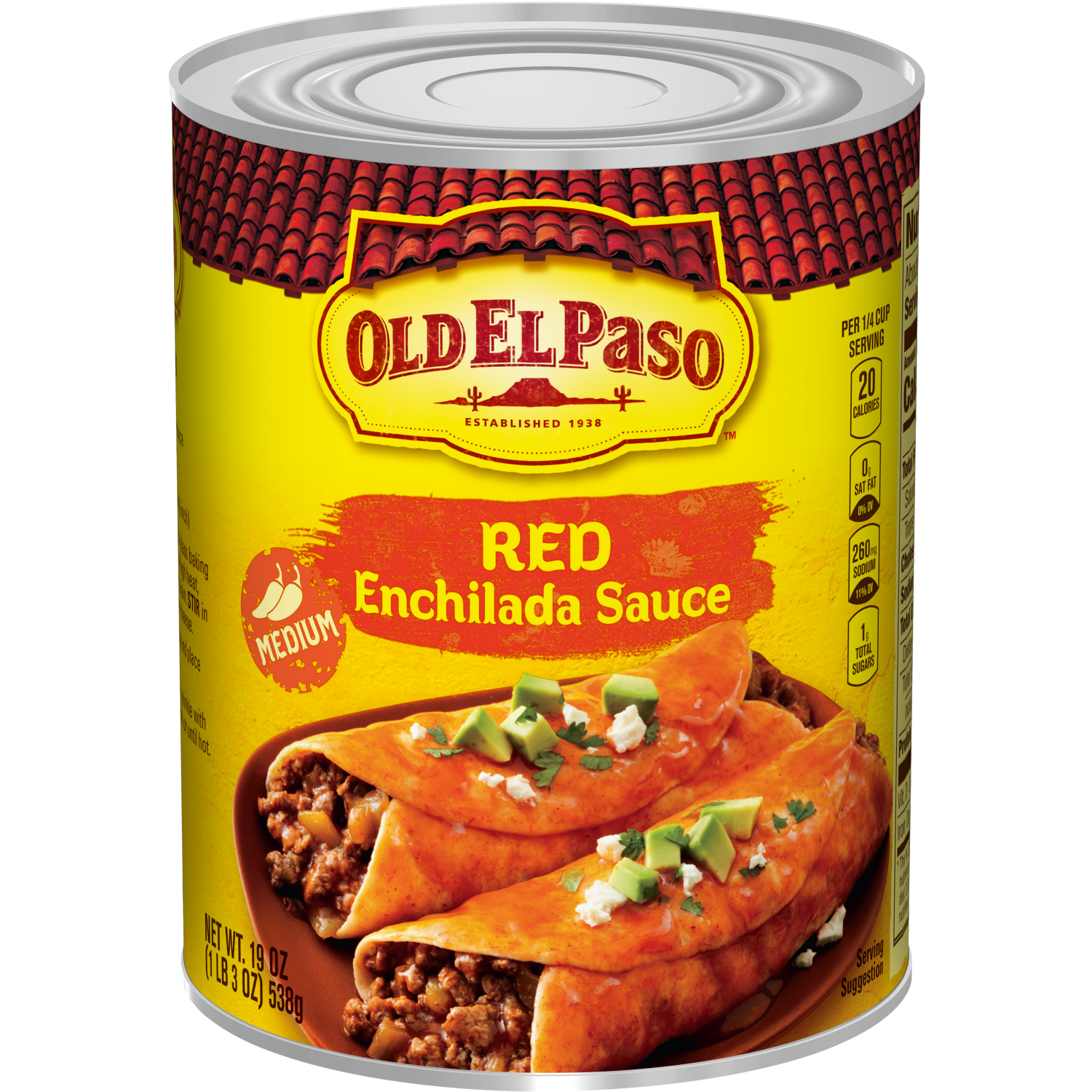 slide 1 of 5, Old El Paso Medium Red Enchilada Sauce- 19 oz, 19 oz