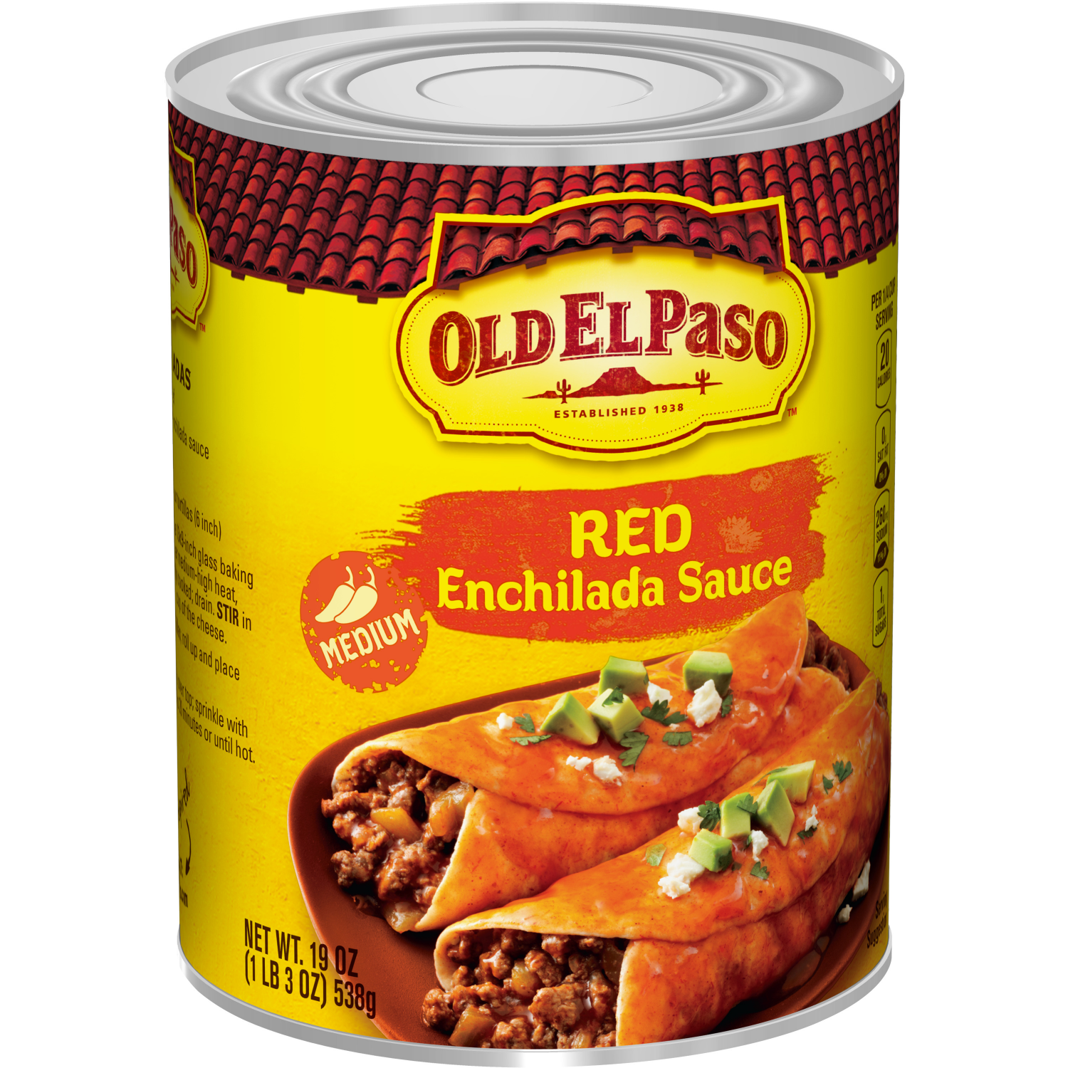 slide 4 of 5, Old El Paso Medium Red Enchilada Sauce- 19 oz, 19 oz