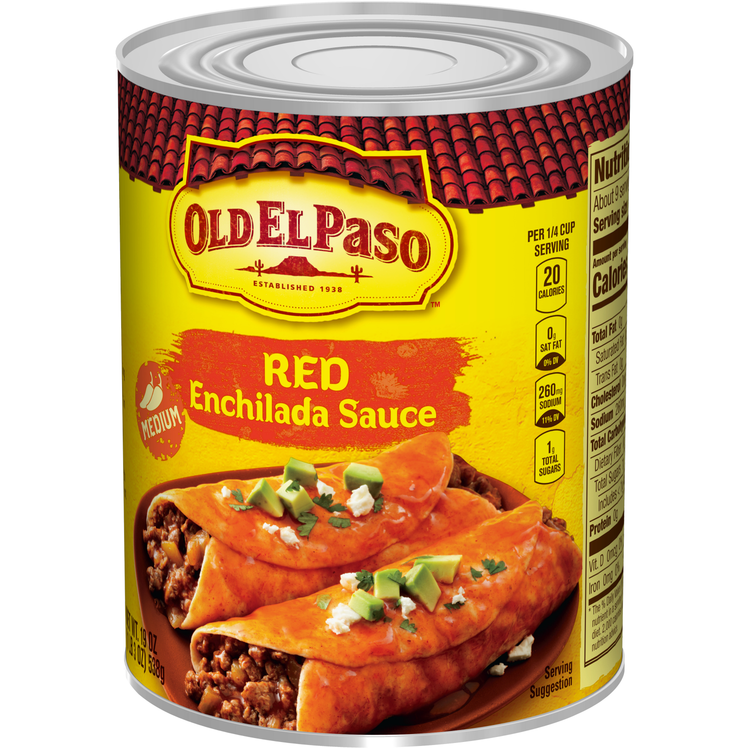 slide 5 of 6, Old El Paso Medium Red Enchilada Sauce- 19 oz, 19 oz