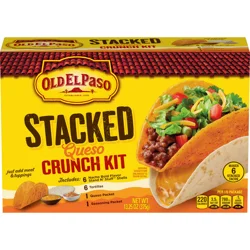 Old El Paso Stacked Queso Crunch Taco Kit, 6-count, 13.25 oz.