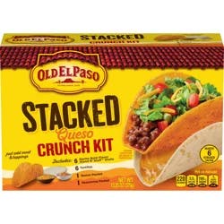 Old El Paso Stacked Queso Crunch Taco Kit, 6-count, 13.25 oz.