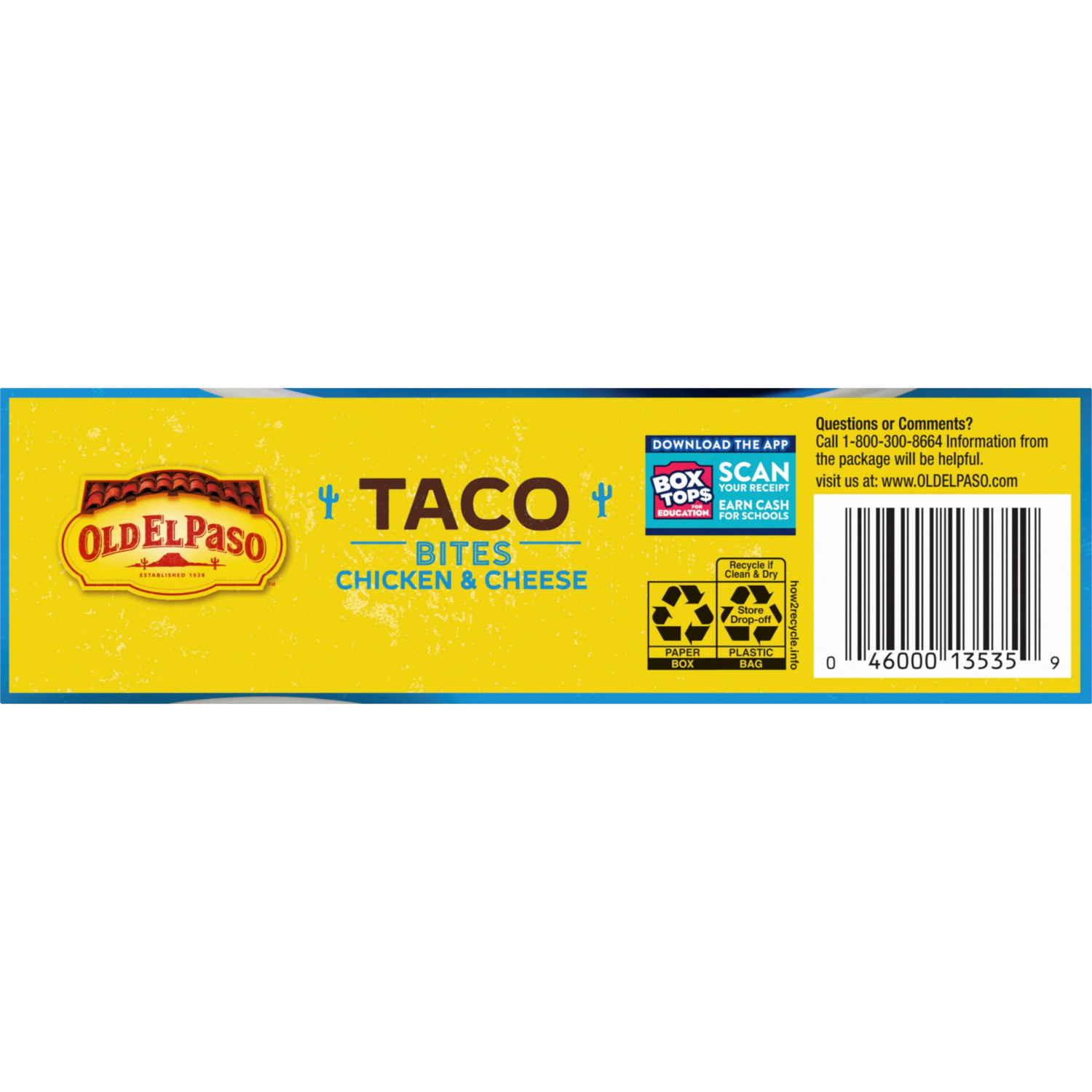 slide 3 of 8, Old El Paso Taco Bites, Chicken & Cheese, Frozen Snacks, 20 Count, 13 oz, 13 oz