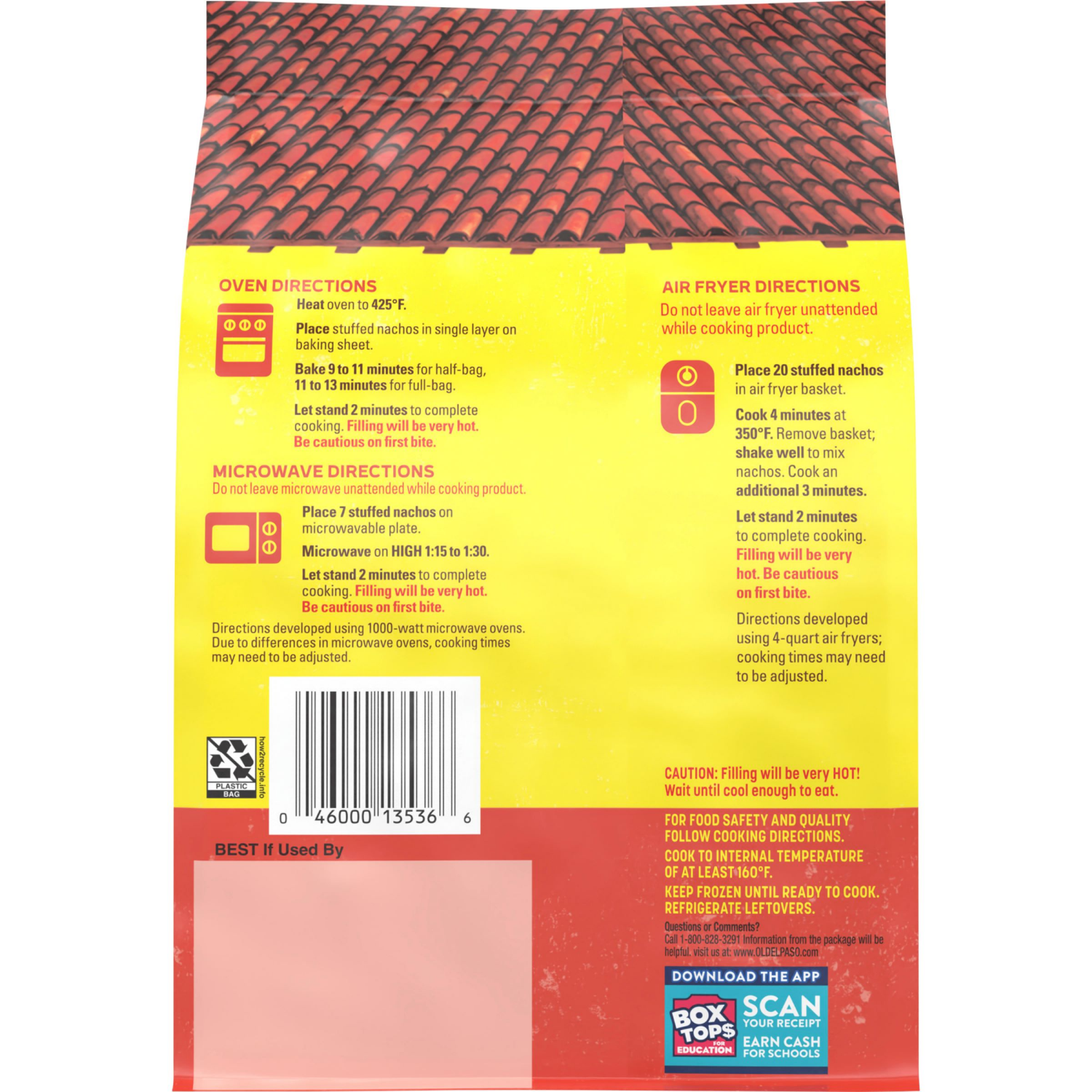 slide 2 of 8, Old El Paso Stuffed Nachos, Beef & Cheese, Frozen Snacks, 40 Count, 17 oz, 40 ct