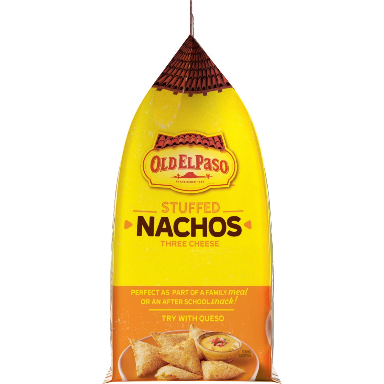 slide 4 of 8, Old El Paso Stuffed Nachos, Three Cheese, Frozen Snacks, 40 Count, 17 oz, 40 ct
