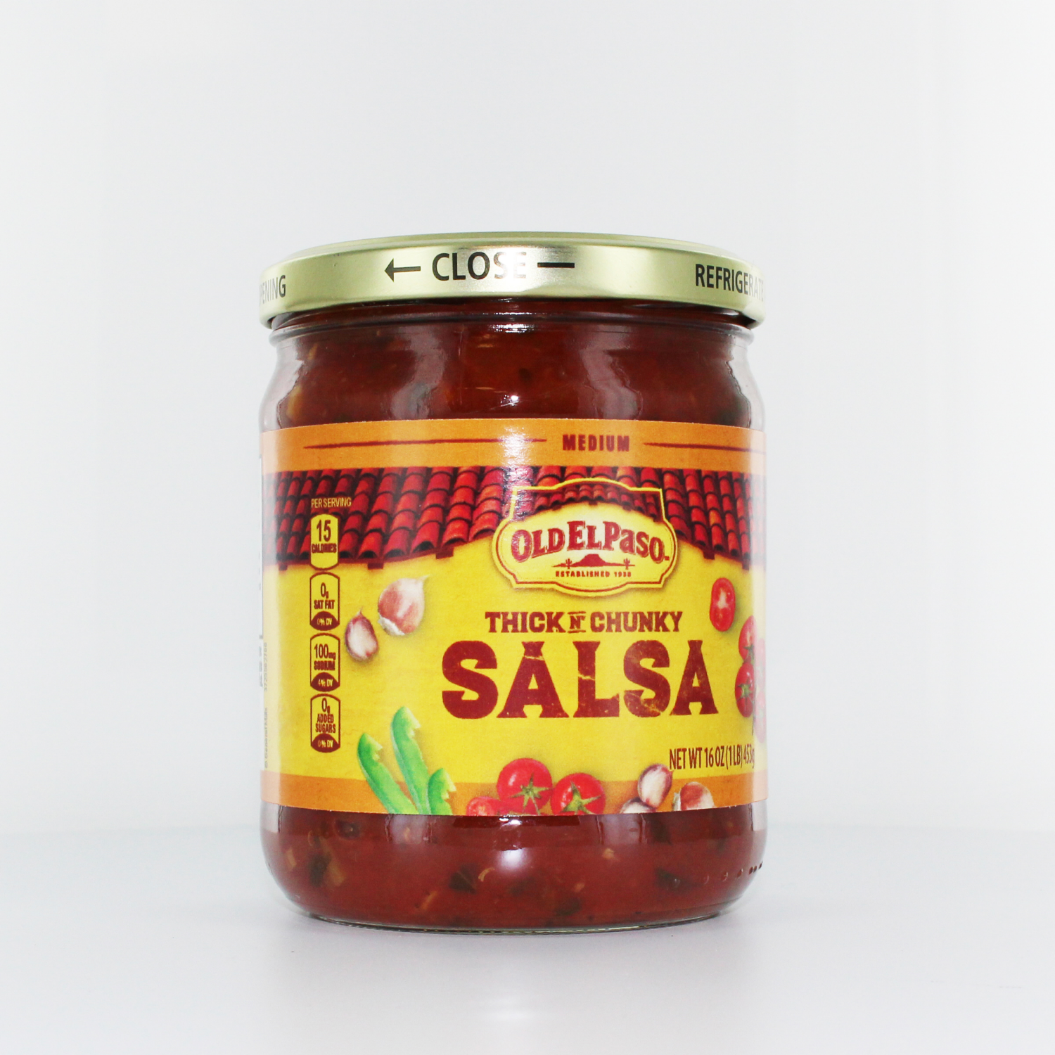 slide 2 of 4, OLD EL PASO MEDIUM SALSA 16OZ, 16 oz