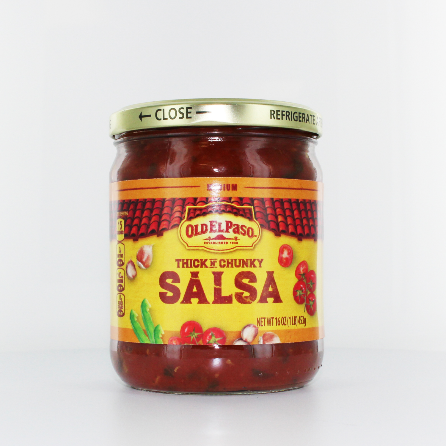slide 1 of 4, OLD EL PASO MEDIUM SALSA 16OZ, 16 oz