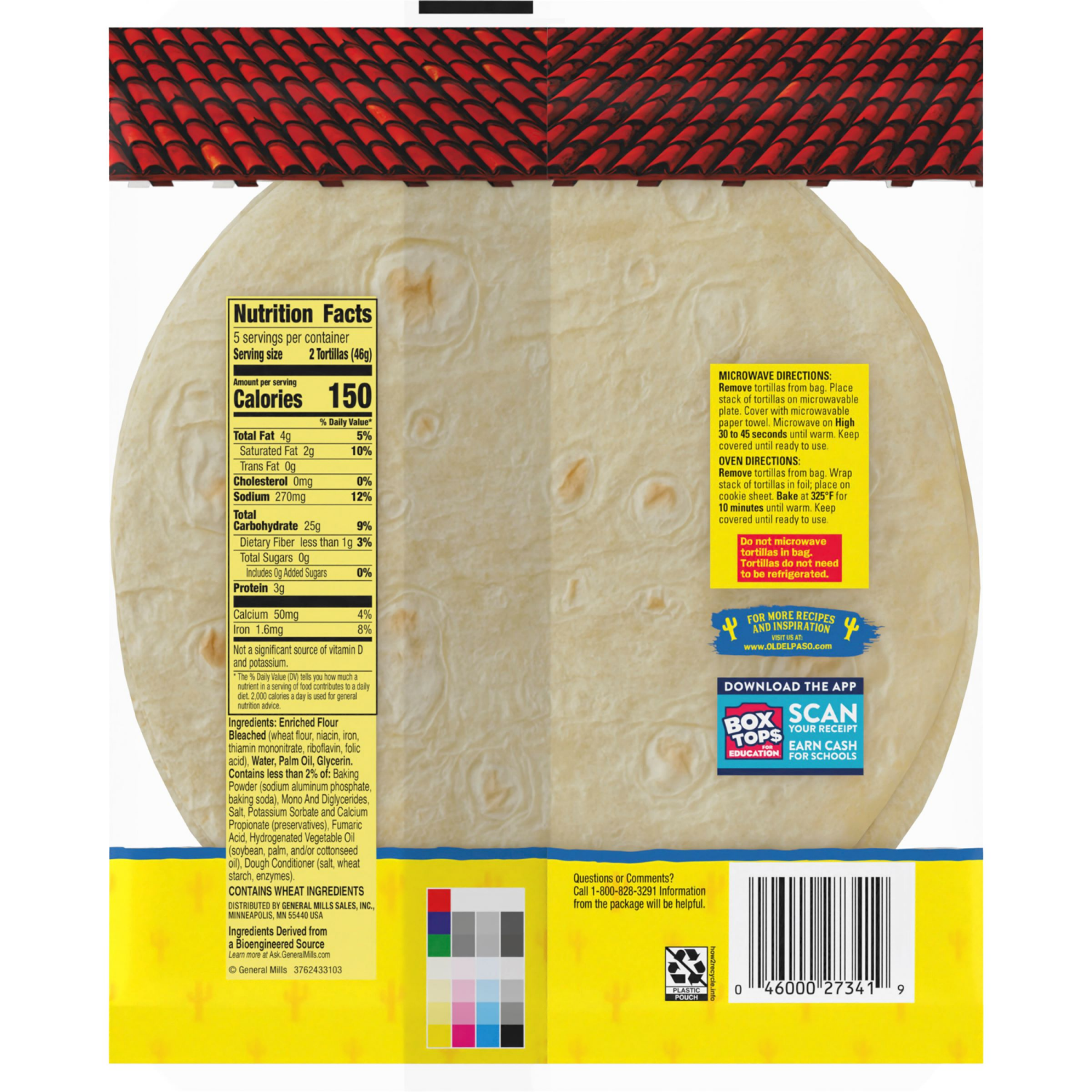 slide 2 of 2, Old El Paso Flour Tortillas, For Soft Tacos and Fajitas, 10 ct., 8.2 oz., 10 ct