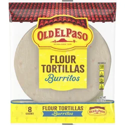 Old El Paso Flour Tortillas for Burritos, Meal Prep, 8 Ct, 11 oz