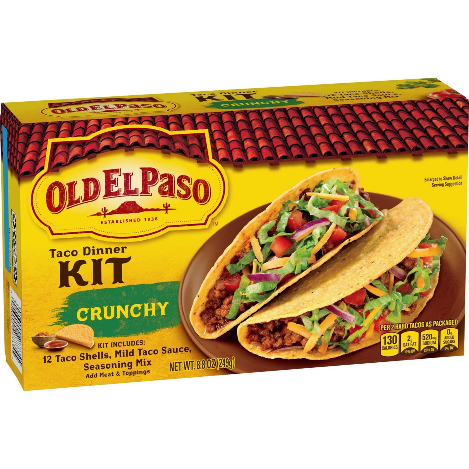 slide 4 of 5, Old El Paso Taco Dinner Kit, Crunchy, 8.8 oz., 8.8 oz