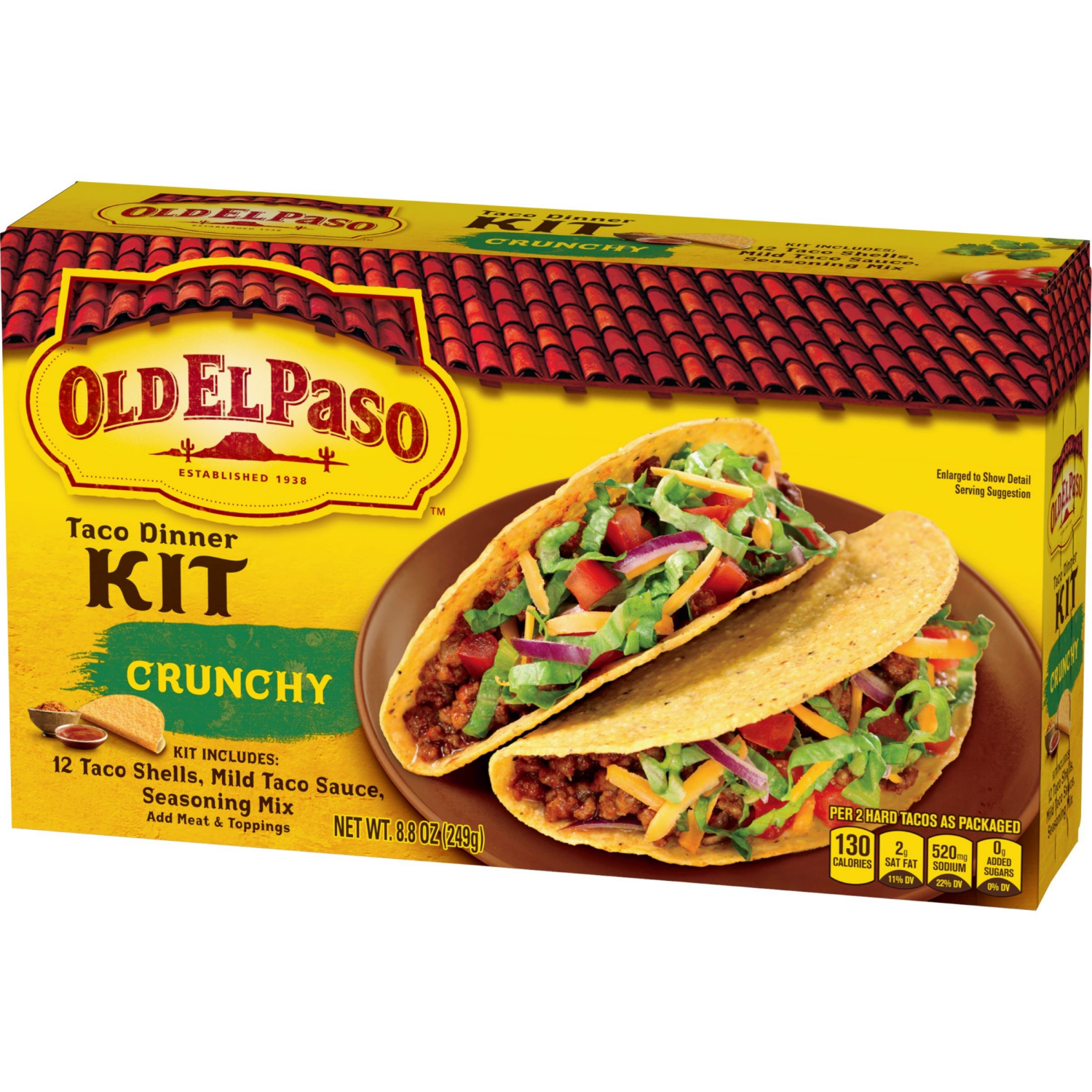 slide 5 of 5, Old El Paso Taco Dinner Kit, Crunchy, 8.8 oz., 8.8 oz