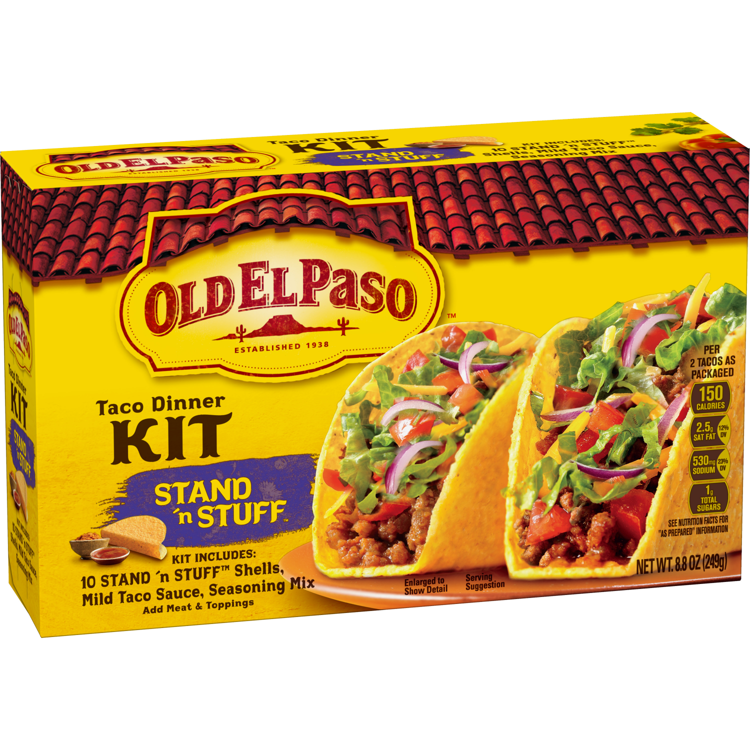 slide 3 of 4, Old El Paso Stand 'N Stuff Taco Dinner Kit- 8.8 oz, 8.8 oz