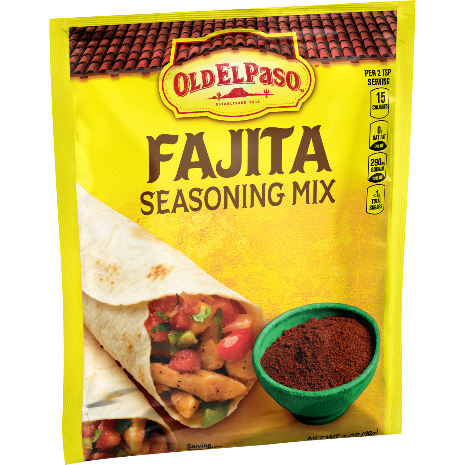 slide 1 of 2, Old El Paso Fajita Taco Seasoning, 1 oz., 1 oz