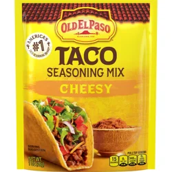 Old El Paso Cheesy Taco Seasoning Mix, Meal Prep, Spices and Seasonings, 1 oz Packet