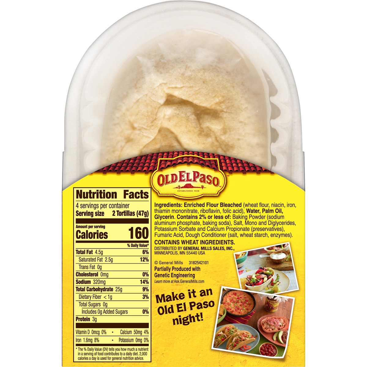 slide 2 of 2, Old El Paso Soft Tortilla Bowls, Flour, 8 ct., 6.7 oz., 8 ct