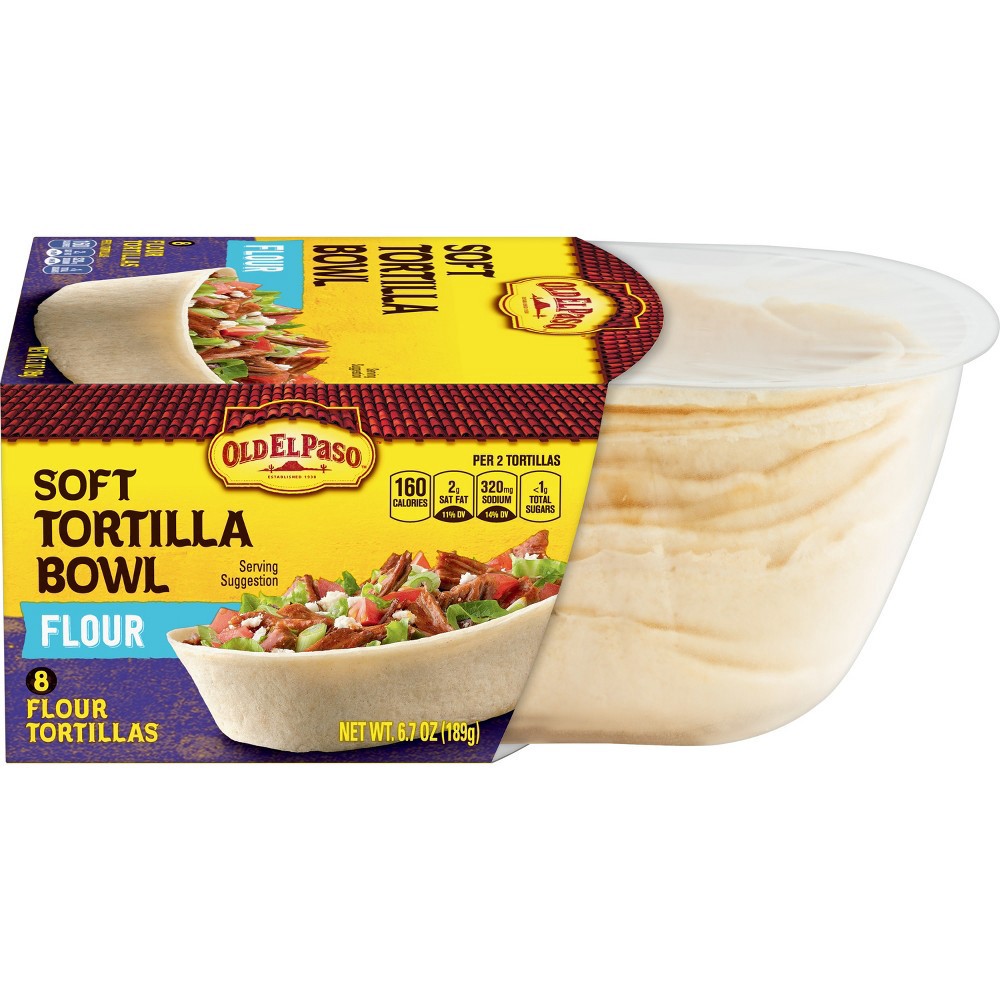 slide 2 of 4, Old El Paso Soft Tortilla Bowls, Flour, 8 ct., 6.7 oz., 8 ct