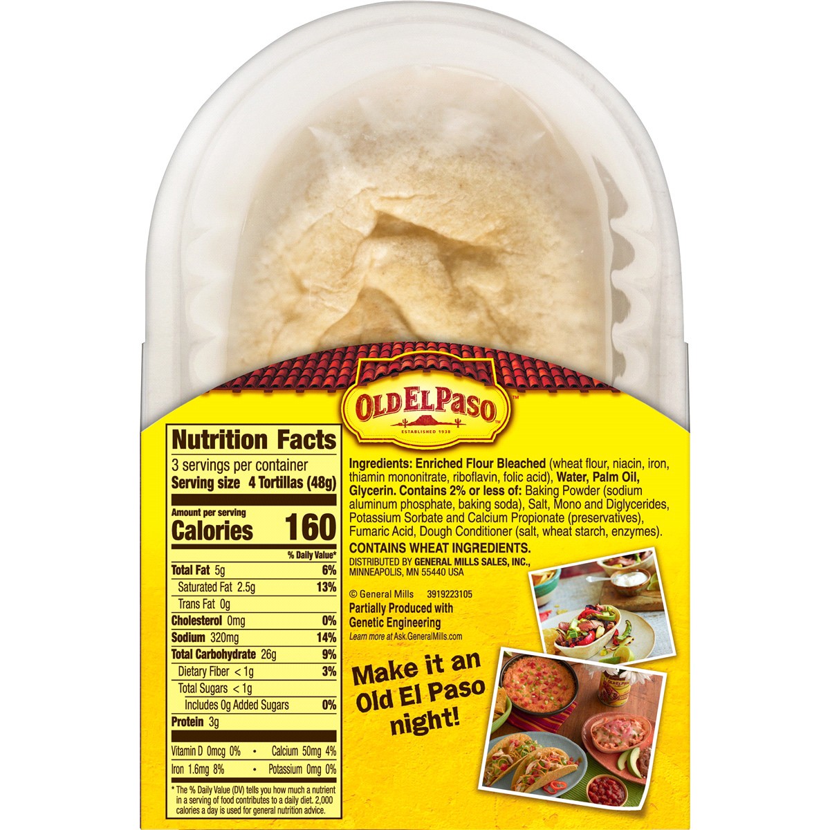 slide 2 of 2, Old El Paso Soft Flour Tortilla Mini Bowls, 12-count, 12 ct