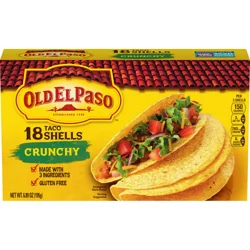 Old El Paso Crunchy Taco Shells, Gluten-Free, 18 ct., 6.89 oz