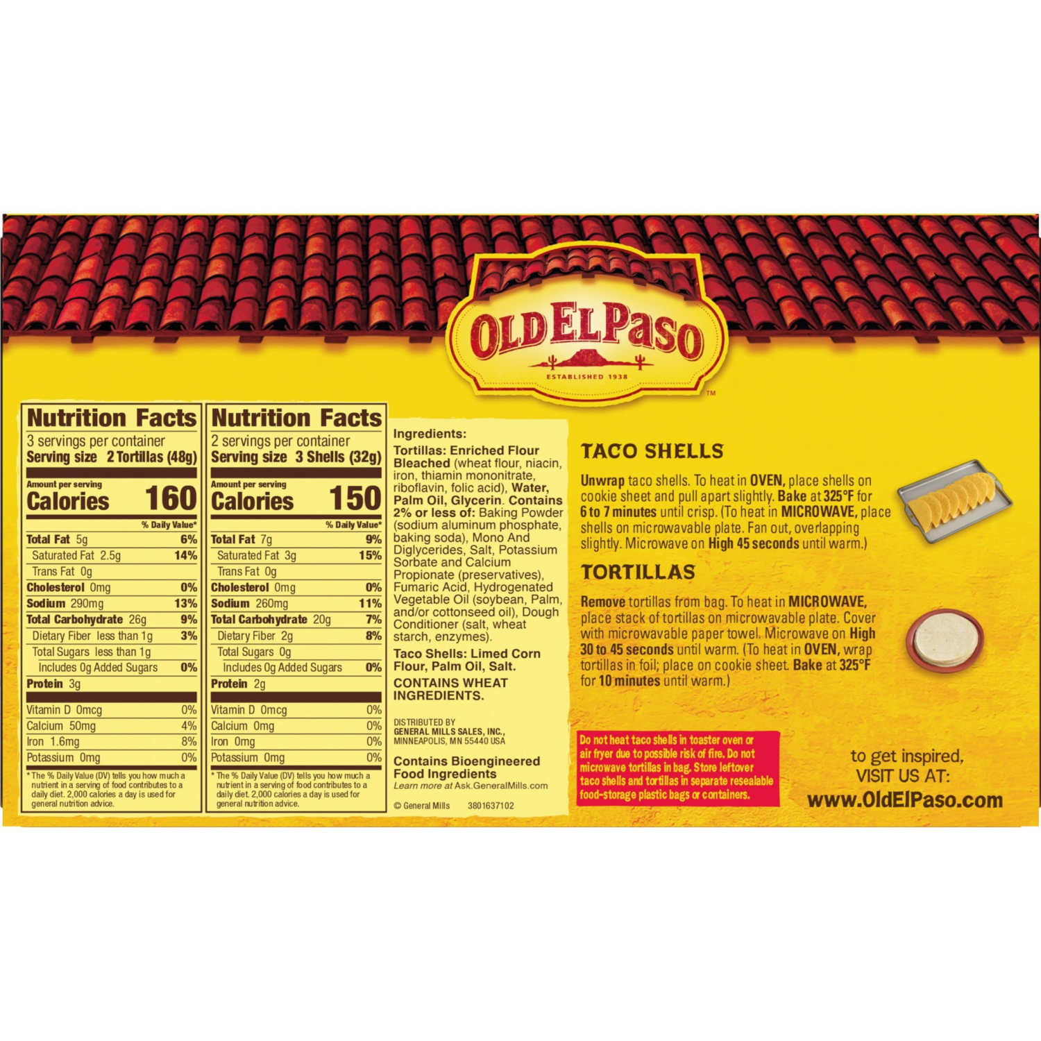 slide 2 of 4, Old El Paso Hard & Soft Taco Shells & Flour Tortillas, 12 Shells, 7.4 oz, 7.4 oz