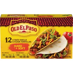 Old El Paso Hard & Soft Taco Shells & Flour Tortillas, 12 Shells, 7.4 oz