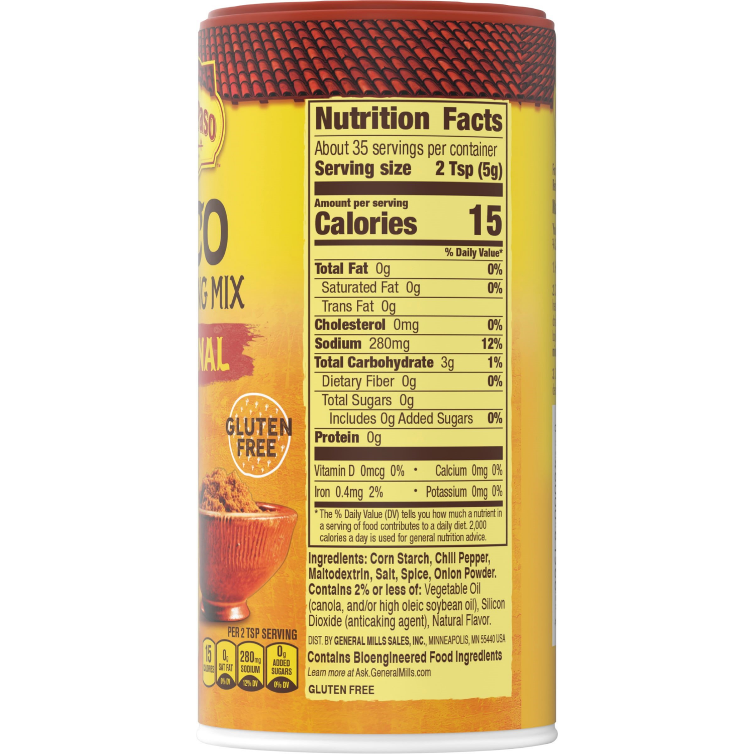 slide 2 of 2, Old El Paso Taco Seasoning, Original, Large Size, 6.25 oz., 6.25 oz