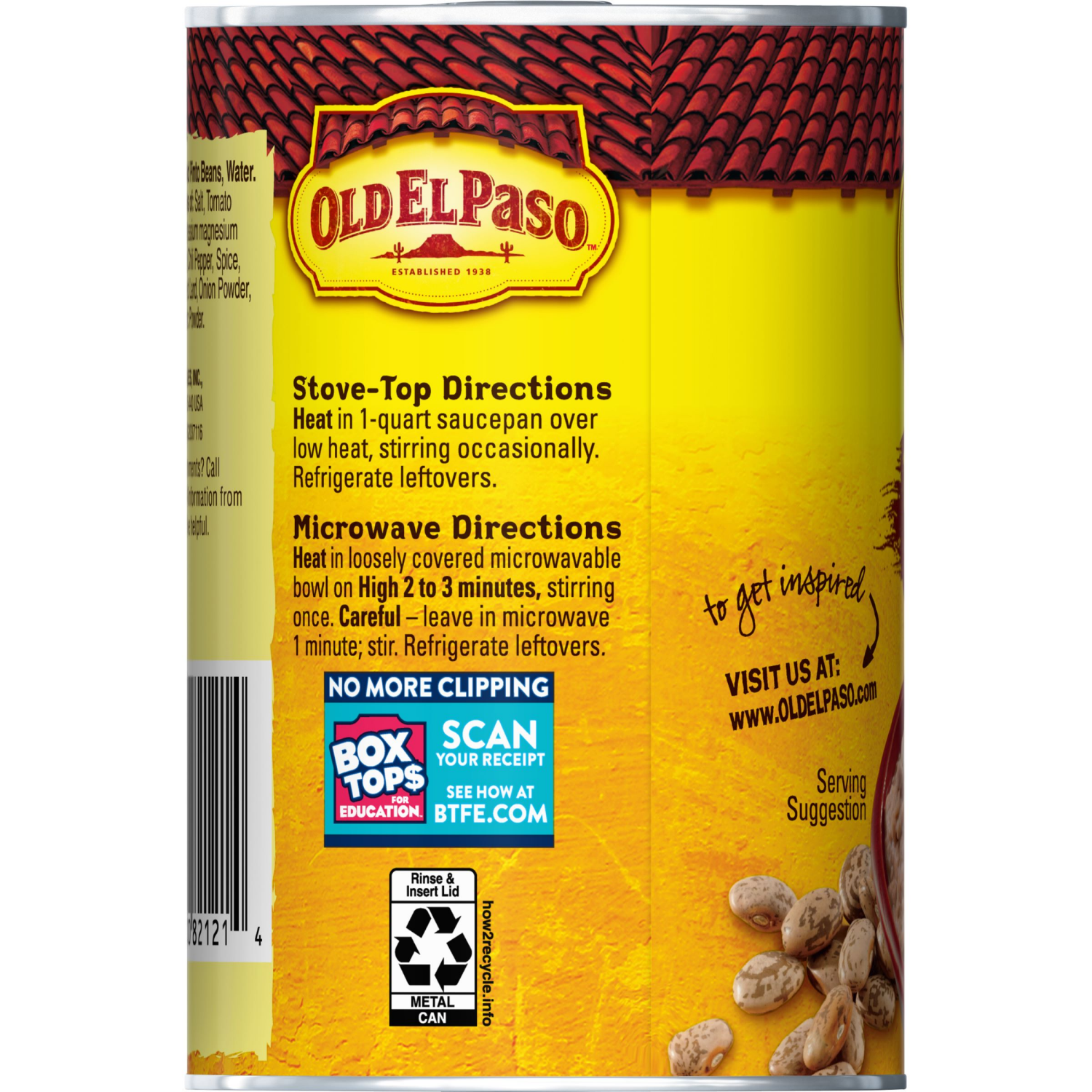 slide 2 of 5, Old El Paso Traditional Canned Refried Beans, 1 Can- 16 oz, 16 oz