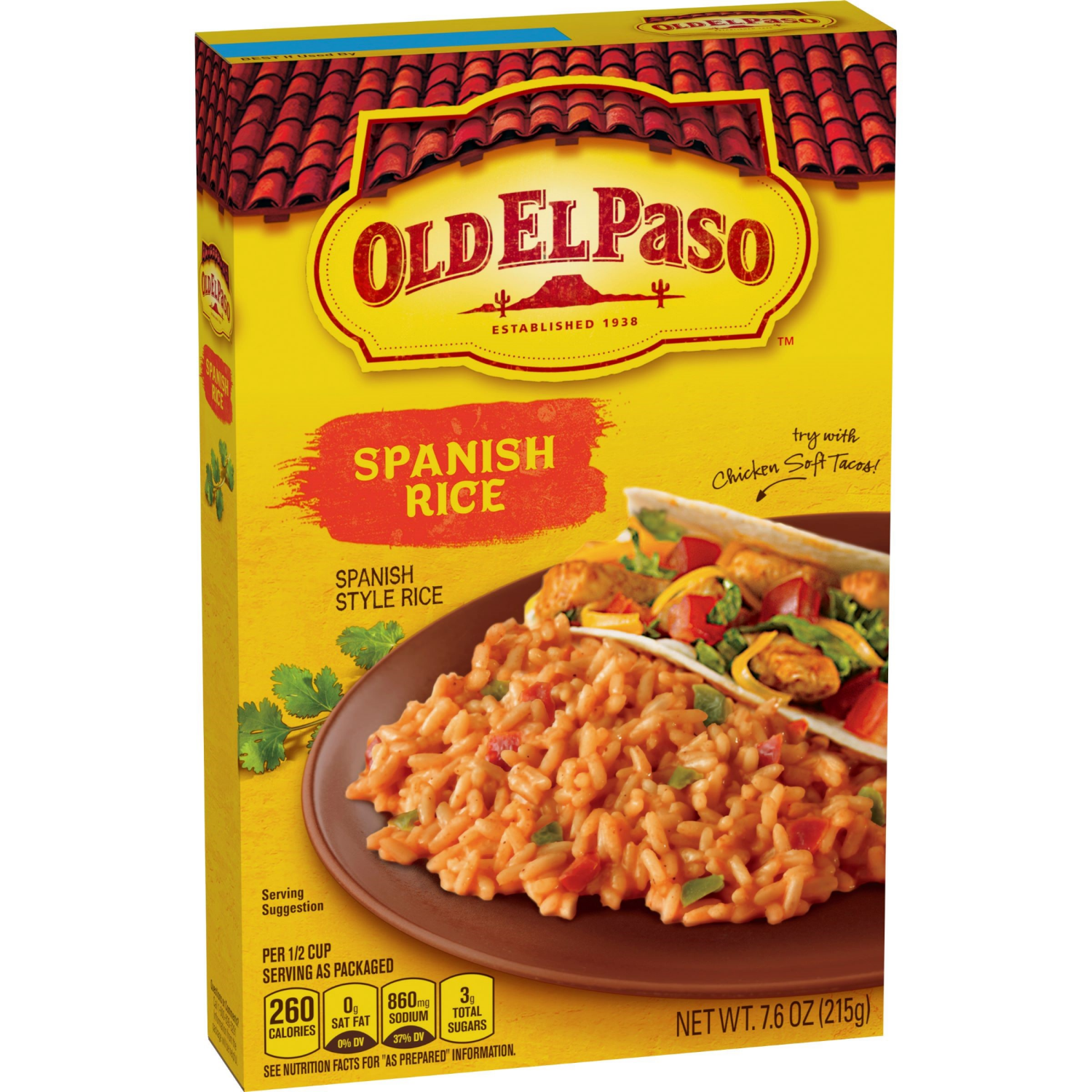 slide 4 of 5, Old El Paso Spanish Style Rice Mix, Side Dish, 7.6 oz, 7.6 oz
